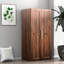 L'armoire de cuisine 62,72 po en noyer, avec portes et tablettes, offre un espace de rangement supplémentaire pour votre armoire de rangement en noyer, à plusieurs niveaux pour rehausser le décor de la salle à manger-857216369