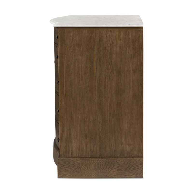 Lena 5 - Drawer Solid Wood Dresser