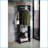 Hall Tree, Modern Espresso with Storage, Mirror &amp; Casters | Espresso | Synthetic Wood
