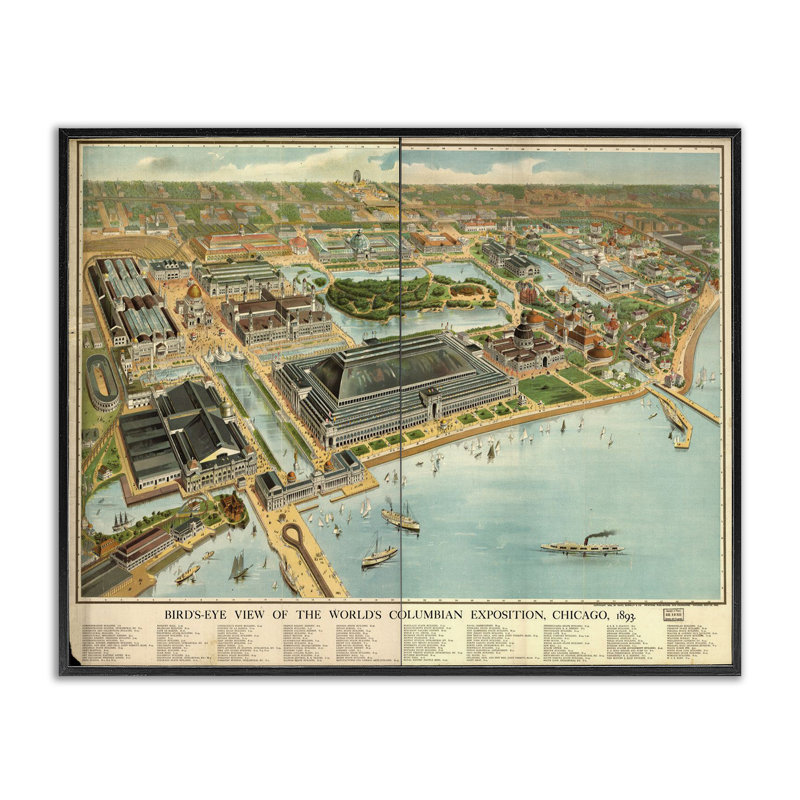 Giclée de carte d'exposition rétro, design par Marcus Jules, Giclée encadrée noir minuit, H 24 po x l 30 po