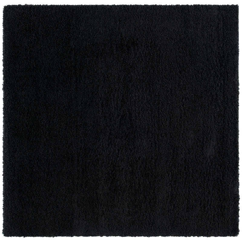 Tapis noir Demi-Leigh, Carré 6 pi 7 po