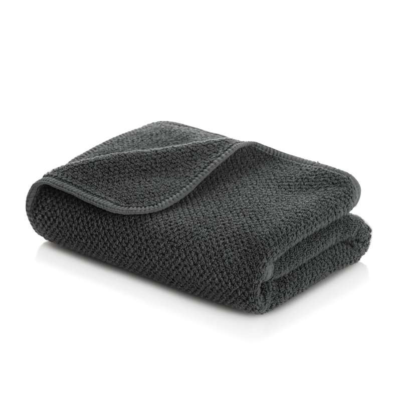 Bee Waffle Bath Towel, White, Washcloth 1-Pack