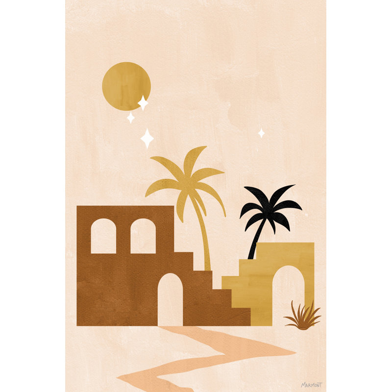 Desert Ruins by Marmont Hill - Wrapped Canvas Painting, 66cm H x 45cm W x 1.91cm D