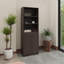 Bibliothèque 2 portes avec tablettes supérieures-1639200303