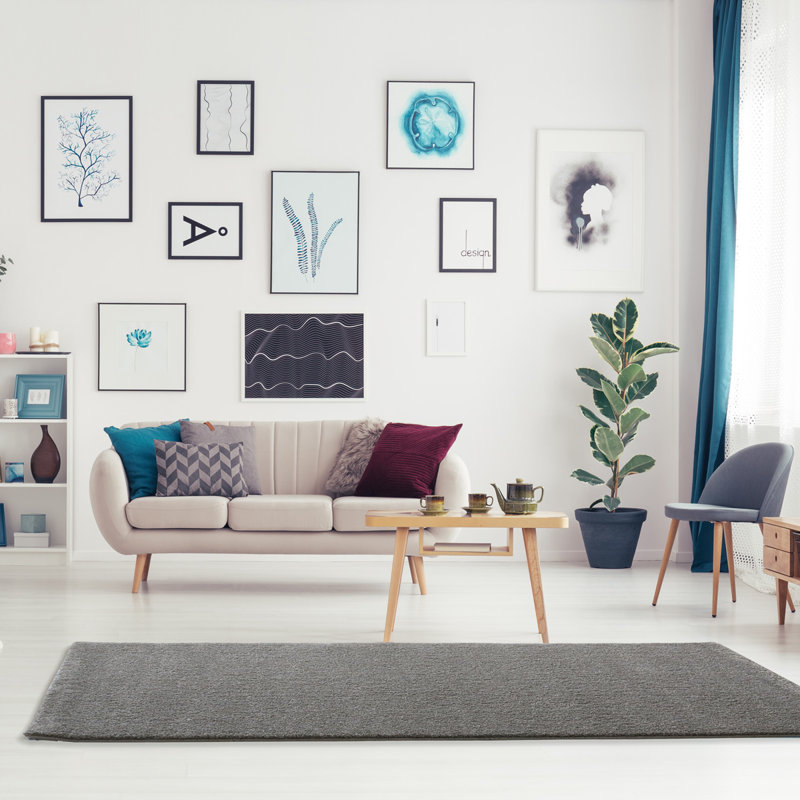Soma Solid Colour Area Rug, Rectangular 120 x 170cm