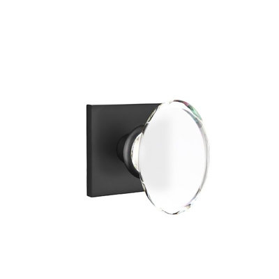 Hampton Crystal Knob with Square Rose