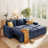 Upholstered 89'' Sofa & Chaise-99699863