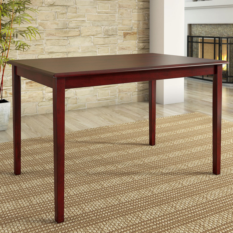 Alexa-Mae Dining Table, Antique Berry, 30" H x 32" W x 48" L