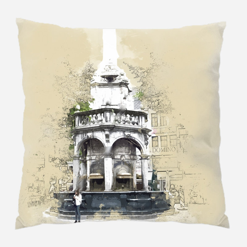 Coussin décoratif Kirree, Microsuède, Intérieur 
