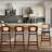 25" PU Upholstered Counter Height Bar Stool-612523576-612523522