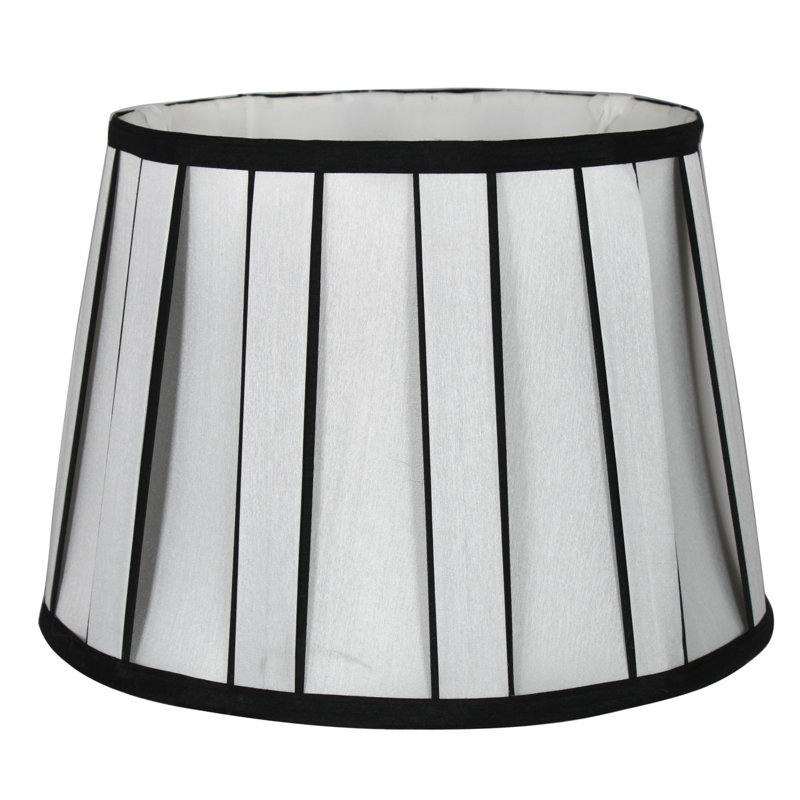 26.7cm H Empire Lamp Shade, Black/White