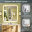 Miroir de salle de bain à DEL avec rétroéclairage, miroir de salle de bain anti-buée avec gradation continue, homologué ETL, étanche IP54, CRI90 +, verre trempé HD-2038778699