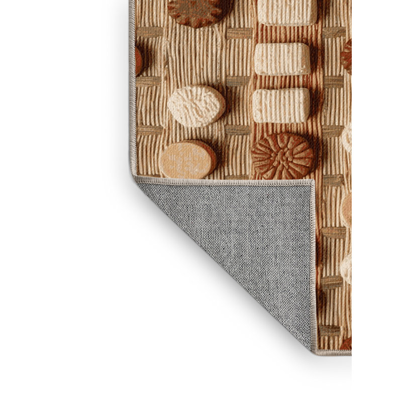  Tapis lavable avec gâteaux de riz et desserts, Tapis de couloir 2 pi x 5 pi