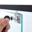 Vaisselier en verre durable, cadre en MDF, conception moderne pour le rangement à la maison