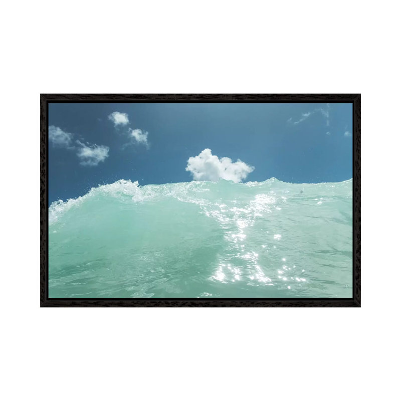 Hawaii Water V by Bethany Young - Print on Canvas, 45.72cm H x 66.04cm W x 3.81cm D, Black Framed
