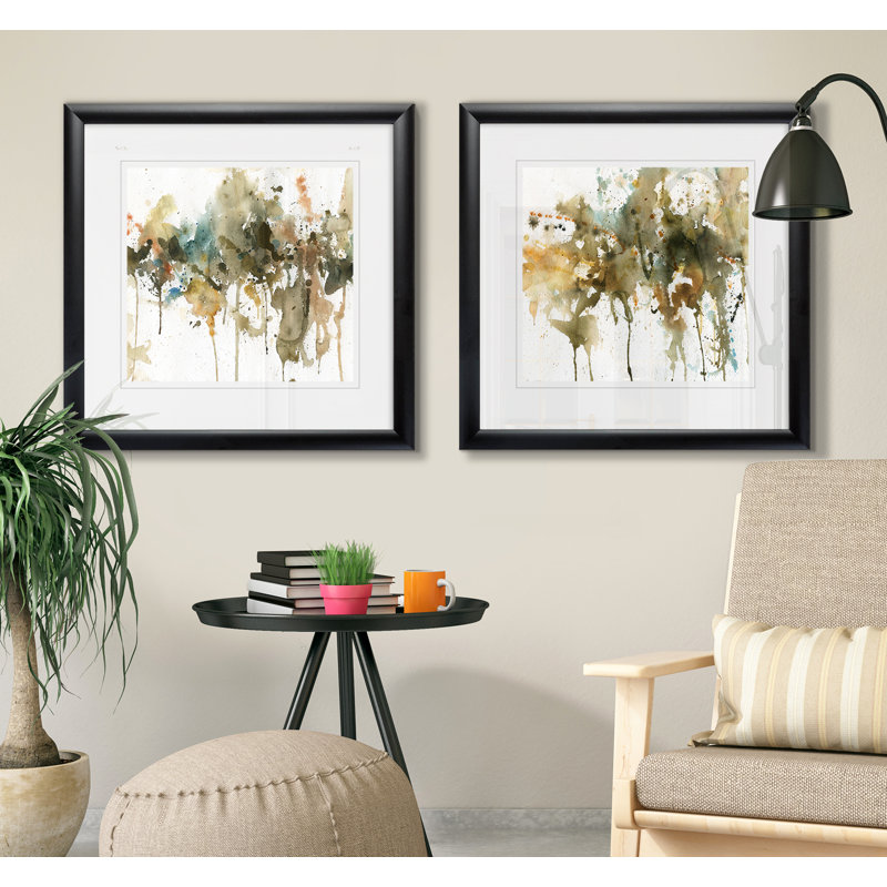 " Allusion II " 2 - Pieces, Black Framed