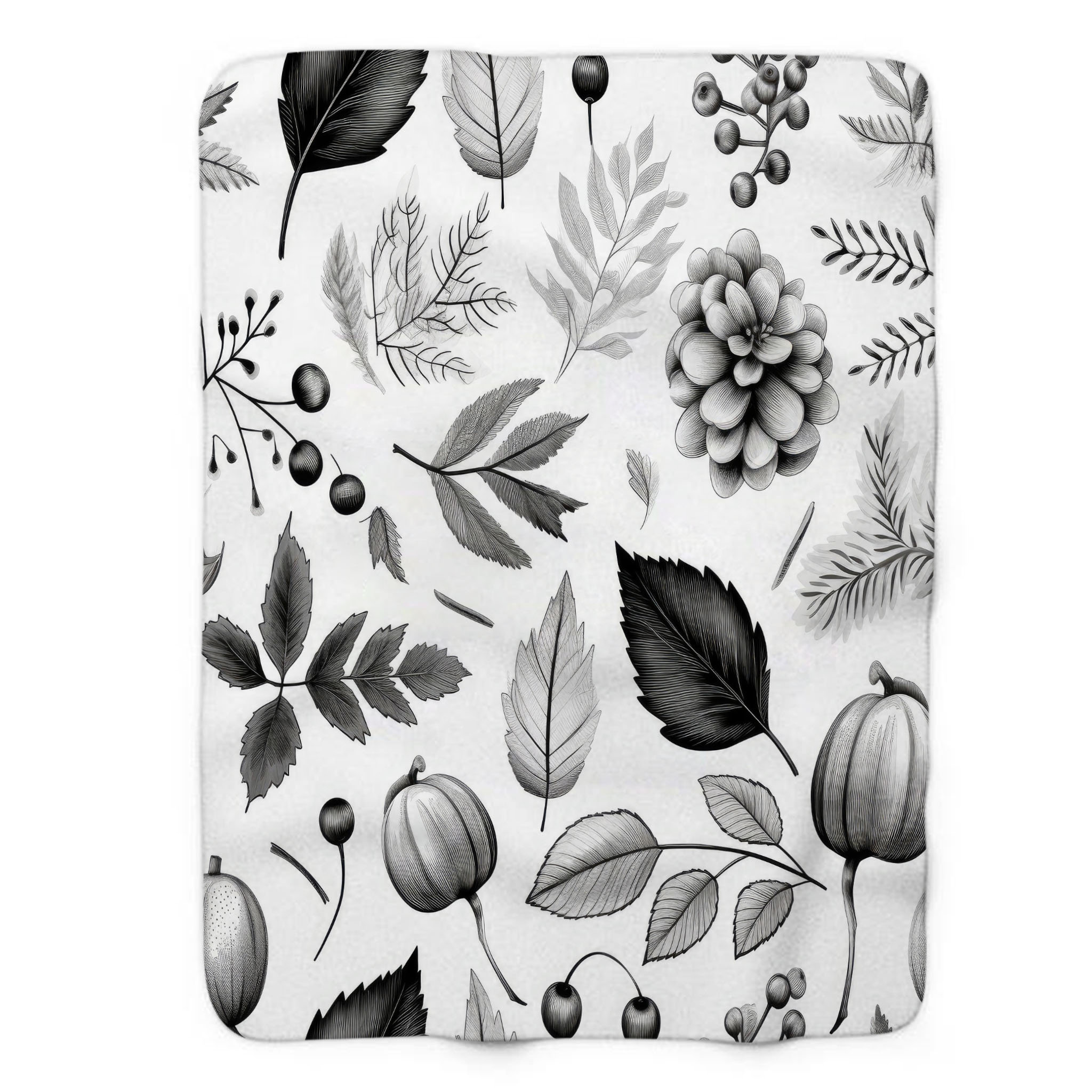 MentionedYou Monochromatic Fall Foliage - 1 Piece Premium Sherp Throw ...
