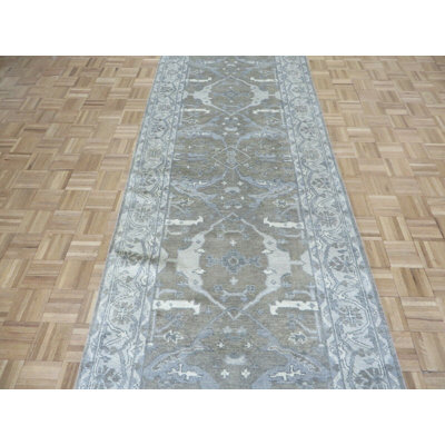 Al-Moayad One-of-a-Kind 4' X 21'7" Runner Wool Area Rug in Brown
