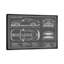 Shelby GT350 (2015-2019) Black by Action Blueprints - Floater Frame Print on Canvas-348179839-348179824