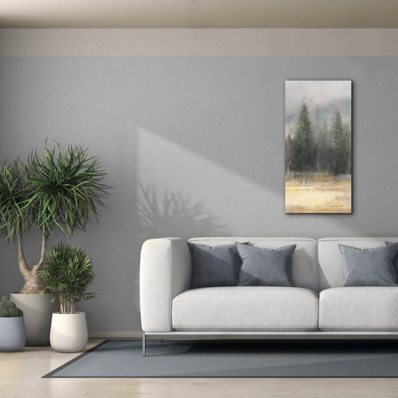  «Misty Pines Panel 2» par Danhui Nai, art mural sur toile, H 40 po x l 20 po