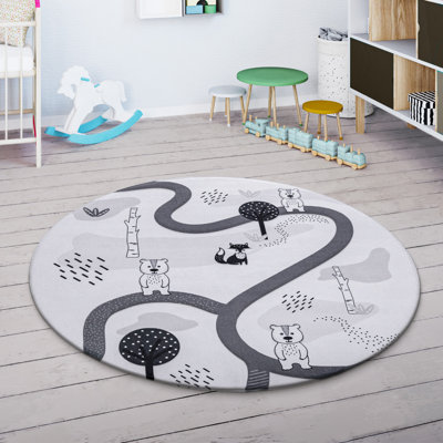 Claycomb White/Black Rug