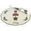 Spode Christmas Tree Nutcrackr Cheese Plate W Knife