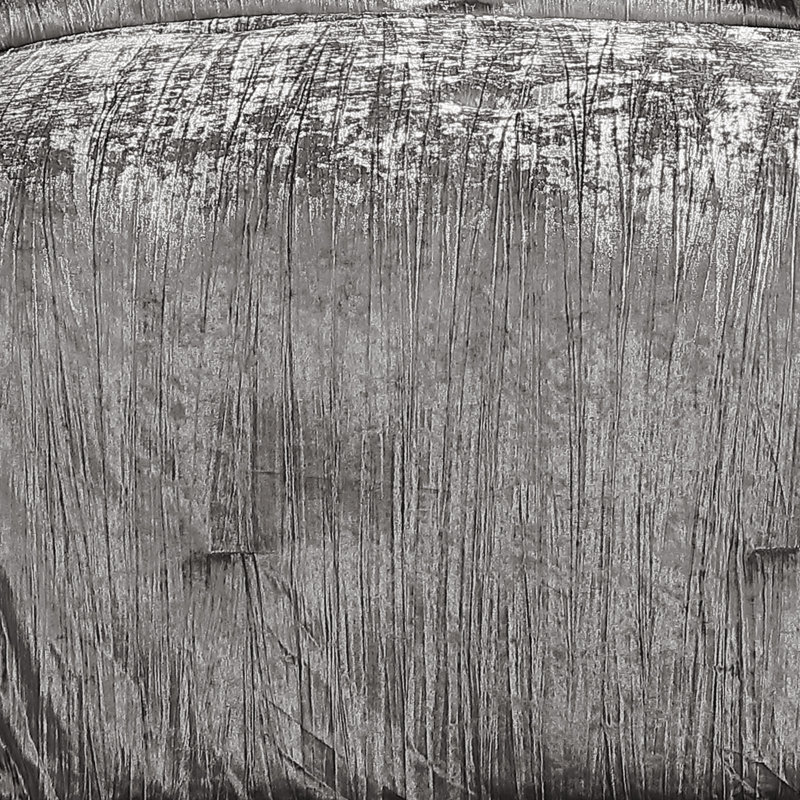 Charcoal Twin Velvet Comforter Set with Sham