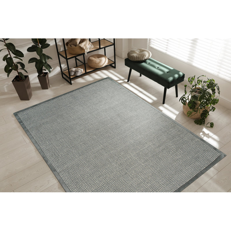 Timothy Green Hand Tufted Wool Rug, Rectangle 5' x 8'