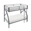 Lit superposé simple / simple en métal, lit pour jeunes, mobilier de chambre pour jeunes, assemblage facile-319124621