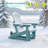Glider Adirondack Chair with 3-Position Adjustable Backrest, Smooth Motion Chair for Patio, Wood-Like HDPE Outdoor Seating for Patio, Pool, and Yard-542004065