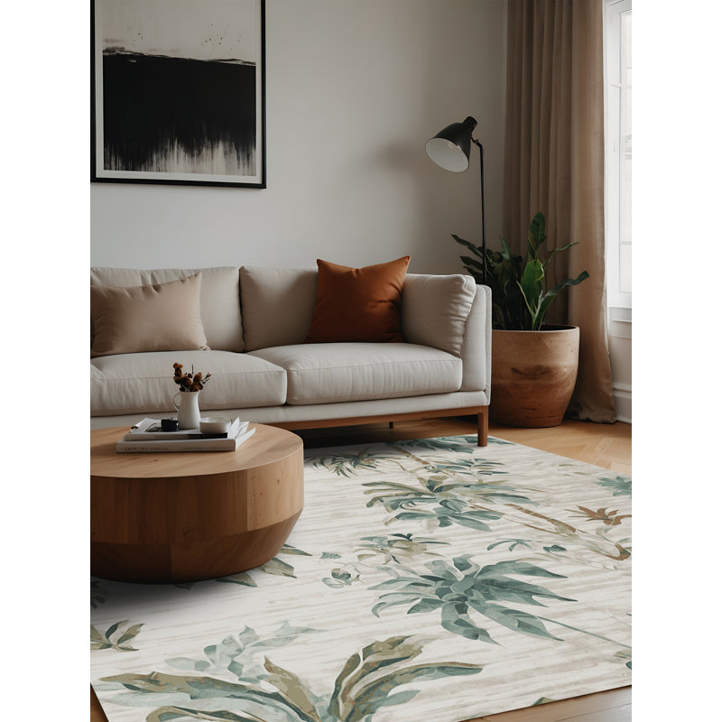 Tapis gris lavable à la machine, Carré 4 pi