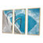 Glace et piscine bleue - ensemble d'art mural sur toile encadré paysage-690442170-690442149