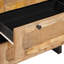 Solid Wood Rectangle Accent Cabinet