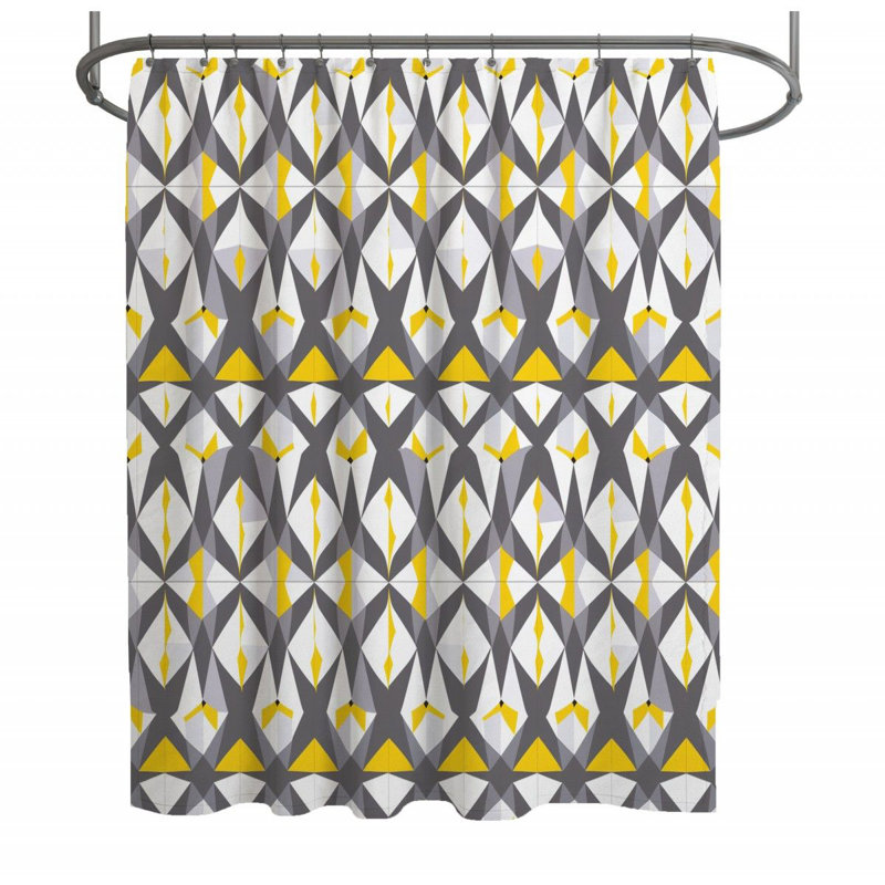Rideau de douche stylisé - Decor_12530, H 73 po x l 70 po