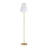 61 in. Modern Brass Floor Lamp With Foot Switch