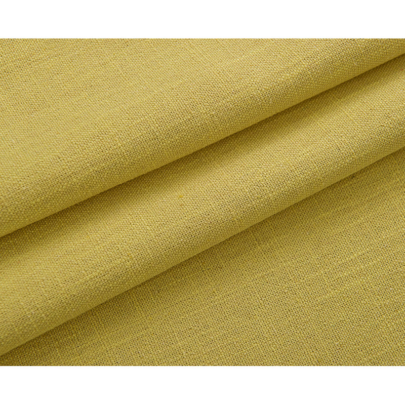 Destefano Solid Colour Tailored 50'' W Window Valance, Pastel Yellow