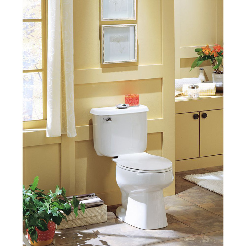 Sterling By Kohler Windham 1.6 Gallons GPF Elongated Comfort Height Floor Mounted Kit (Seat Not Included), White