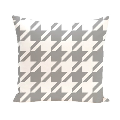 Houndstooth Outdoor Reversible Throw Pillow