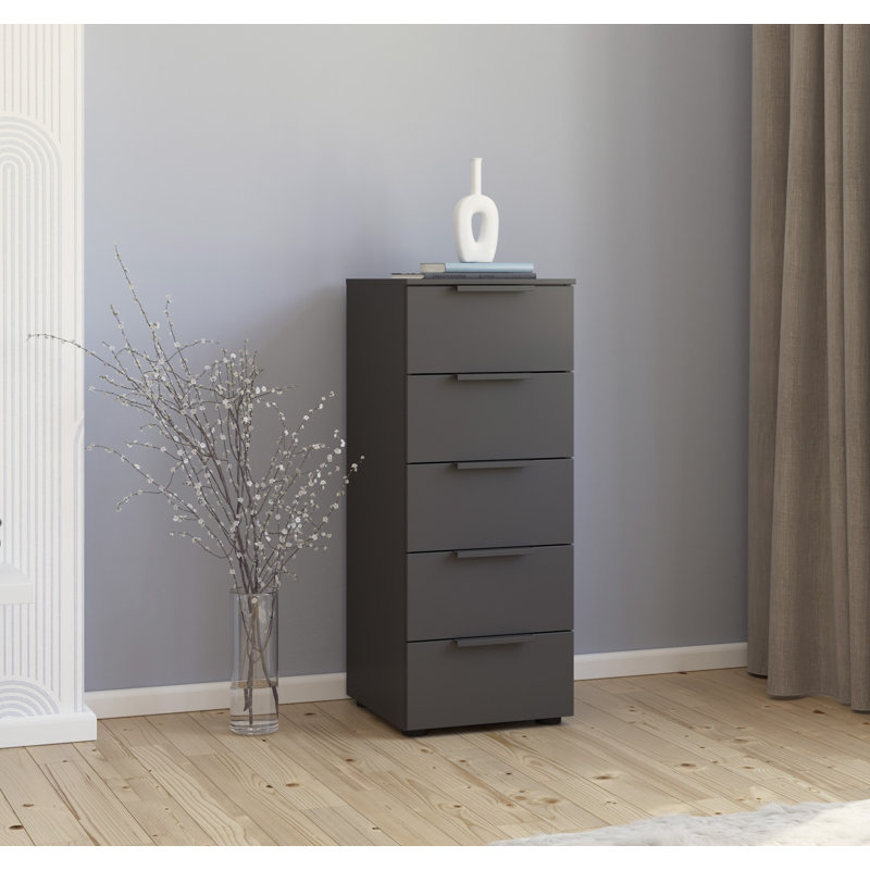 Flipp 5 Drawer 40Cm W Chest, Graphite