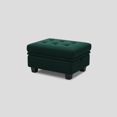 Shavera Upholstered Multifunctional Removeable Storage Ottoman