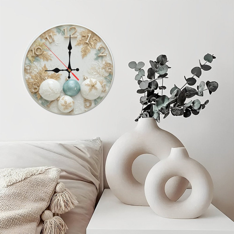 Horloge de Noël avec ornements