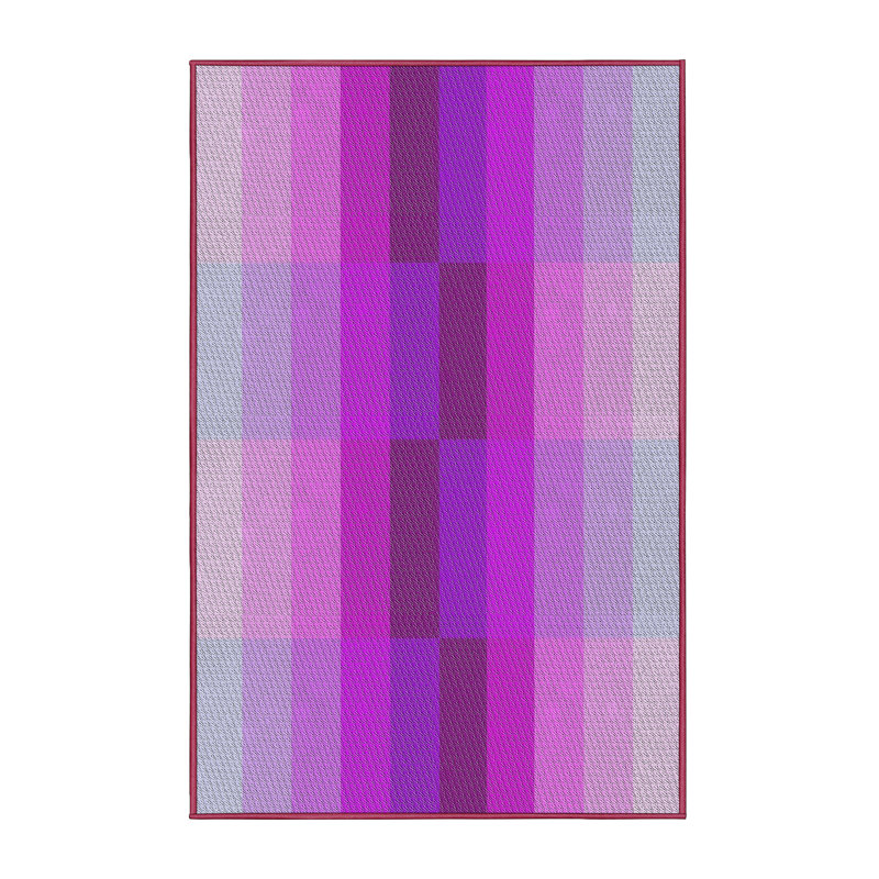 Tapis mauve/rose à tisser électrique, Rectangle 5 pi x 7 pi