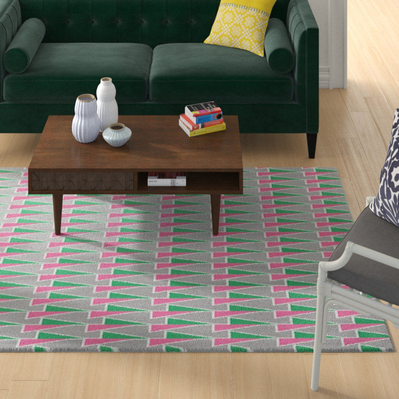 Jordao Geometric Indoor Rug, Rectangle 5' x 7'