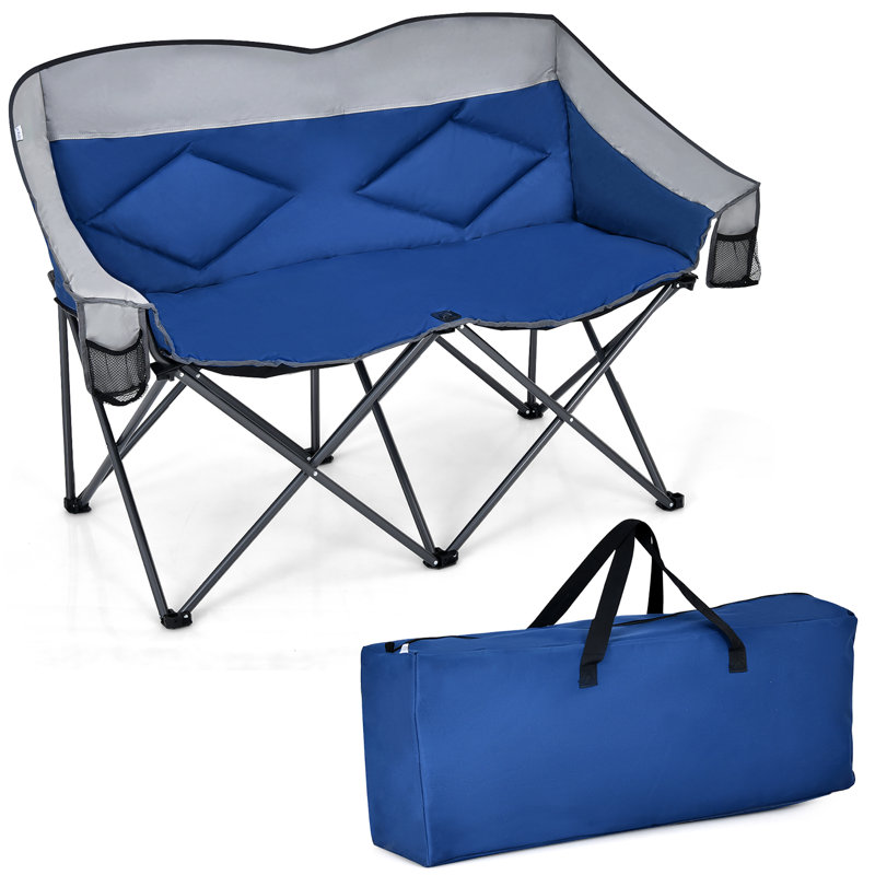 Banc de camping pliant Chani, Bleu