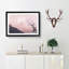 The Pink Cherry Blossom Tree in Abstract - Picture Frame Painting Print on MDF-55763327-55763329