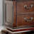 Traditional Cherry Solid Wood Nightstand - 2 Drawers, Hidden Top Drawer, Intricate Accents, Bedside Table | Gift Idea