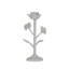 Chandelle de table en fer 10,125 po