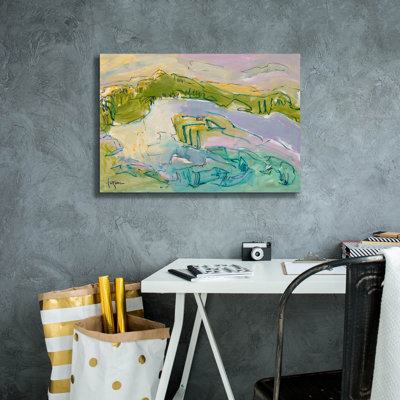  «Treasured Island» par Dorothy Fagan, art mural sur toile, 26 po x 18 po