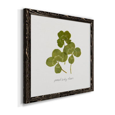 Toile encadrée pressée «Clover II» de qualité supérieure - prête à être accrochée