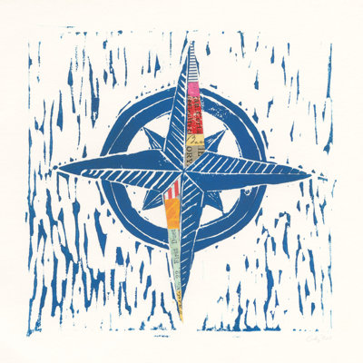 Nautical Collage I by Courtney Prahl - Wrapped Canvas Print